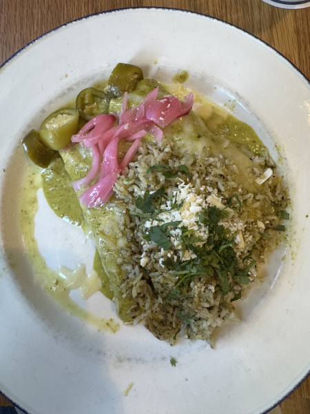 Poblano Shrimp Enchiladas-Salt Traders Coastal Cooking-Austin