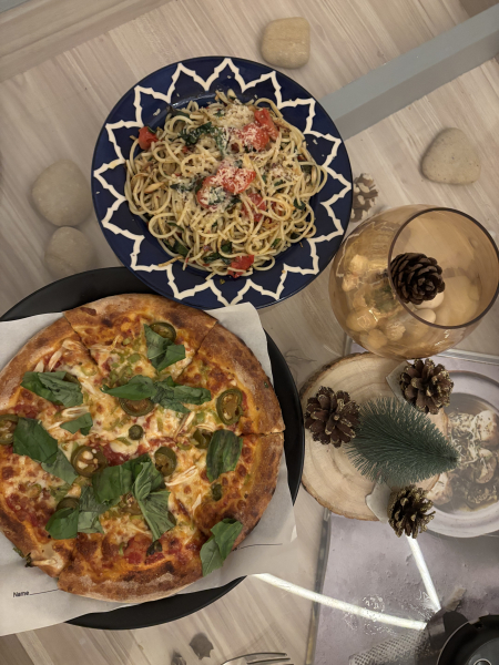 Aglio olio spaghetti-The Blue Oven-Ahmedabad