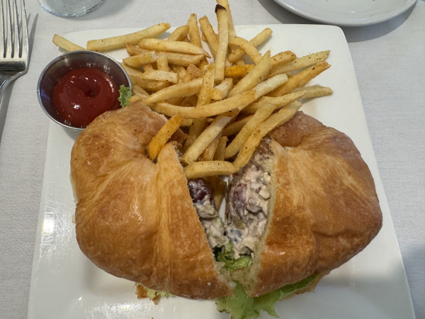 Chicken Salad on a Croissant-The Sanford House Inn & Spa-Arlington