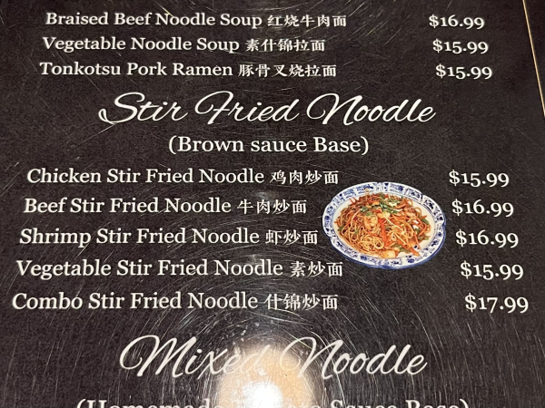 Combo Stir Fried Noodle 什锦炒面-A One Dumplings & Noodle Bar-Bee Cave