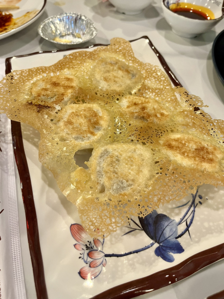 Panfried Pork Scallion Dumplings (6) 猪肉大葱煎饺（6)-A One Dumplings & Noodle Bar-Bee Cave