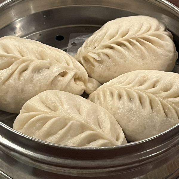 A35. 香菇素菜包 Vegetable Buns w. Mushrooms (4)-Dumpling House-Cambridge
